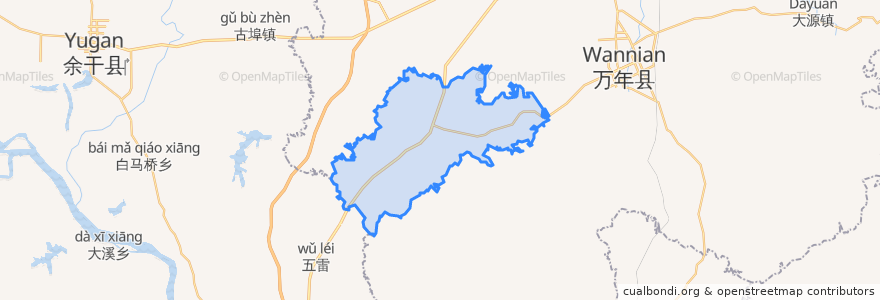 Mapa de ubicacion de Qingyun.