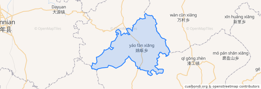 Mapa de ubicacion de Sanxianling.