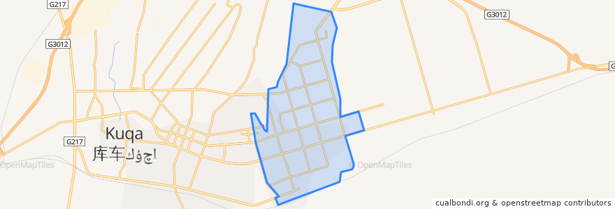 Mapa de ubicacion de 东城街道.