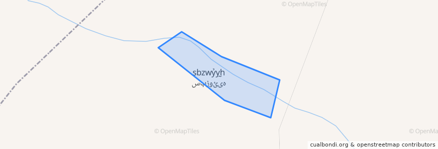 Mapa de ubicacion de Sabzoueieh.