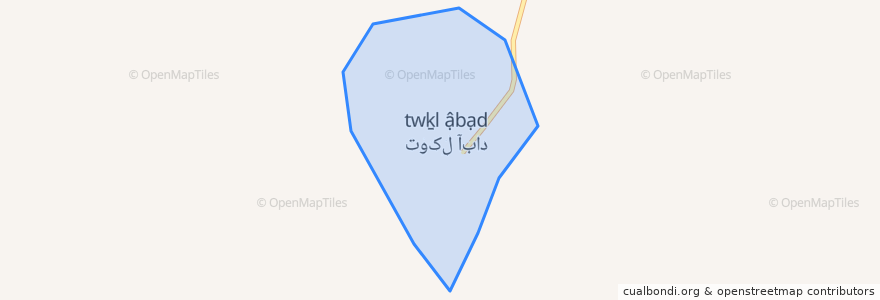 Mapa de ubicacion de TavvakolAbad.