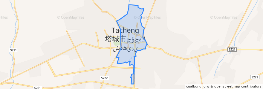 Mapa de ubicacion de 和平街道.