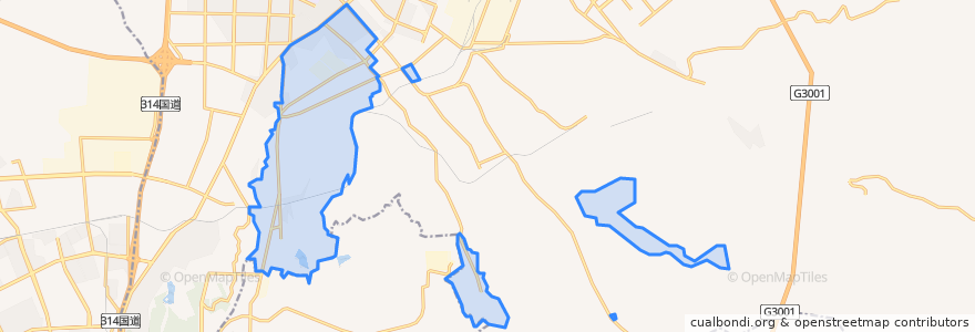 Mapa de ubicacion de 地磅街道.