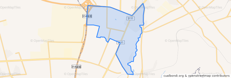Mapa de ubicacion de Youhaolu Subdistrict.
