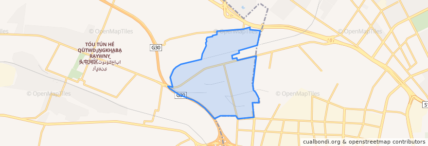 Mapa de ubicacion de Beizhanxilu Subdistrict.