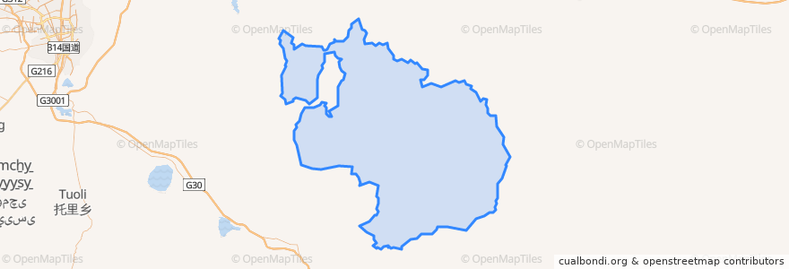 Mapa de ubicacion de 阿克苏乡.