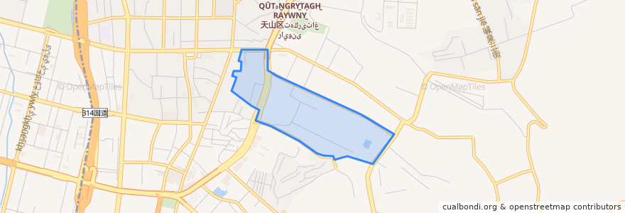 Mapa de ubicacion de Hepinglu Subdistrict.