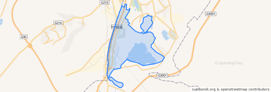 Mapa de ubicacion de 燕儿窝街道.