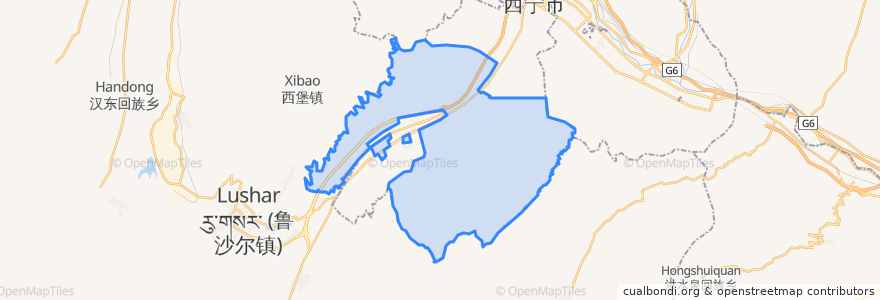 Mapa de ubicacion de Zongzhai.