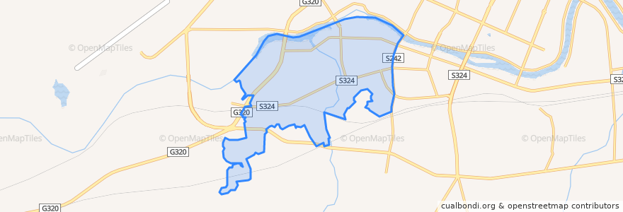 Mapa de ubicacion de Fenghuang Subdistrict.
