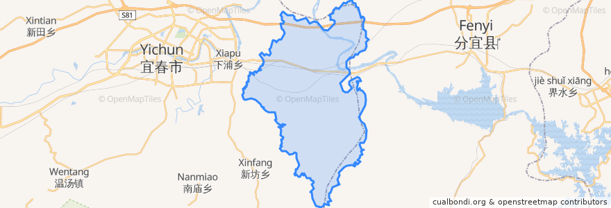 Mapa de ubicacion de Binjiang.