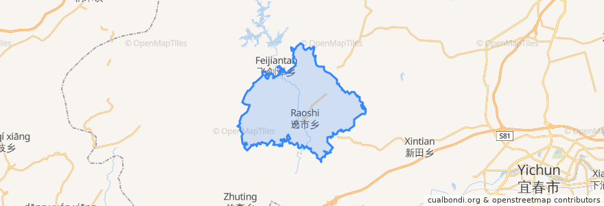 Mapa de ubicacion de Liaoshi.