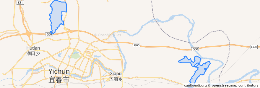 Mapa de ubicacion de Yuanzhou Industrial Area.