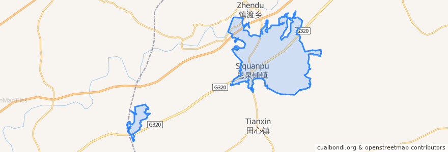 Mapa de ubicacion de Moshan.