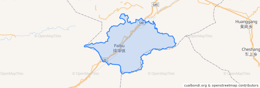 Mapa de ubicacion de Paibu.