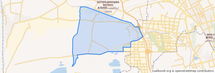 Mapa de ubicacion de Bainiaohupianqu.