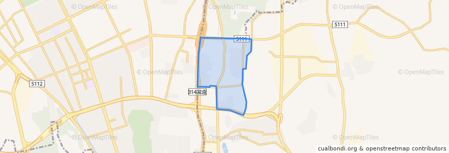 Mapa de ubicacion de 龙盛街街道.