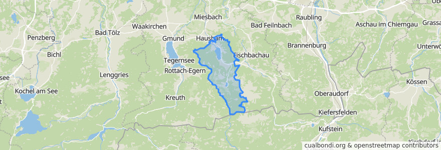 Mapa de ubicacion de Schliersee.