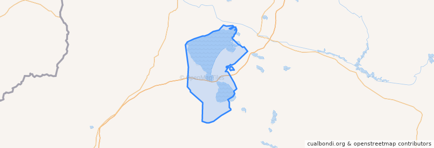 Mapa de ubicacion de 解特阿热勒镇 جەتارال قالاشىعى.