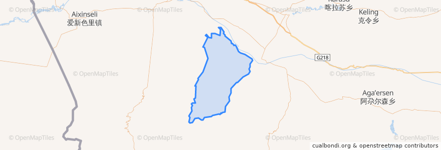 Mapa de ubicacion de 坎乡.