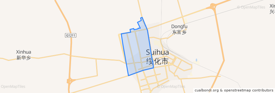Mapa de ubicacion de 大有办事处.