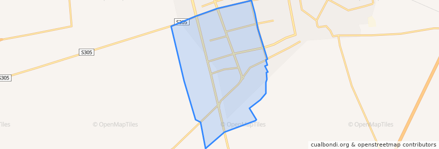 Mapa de ubicacion de Jitai Subdistrict.