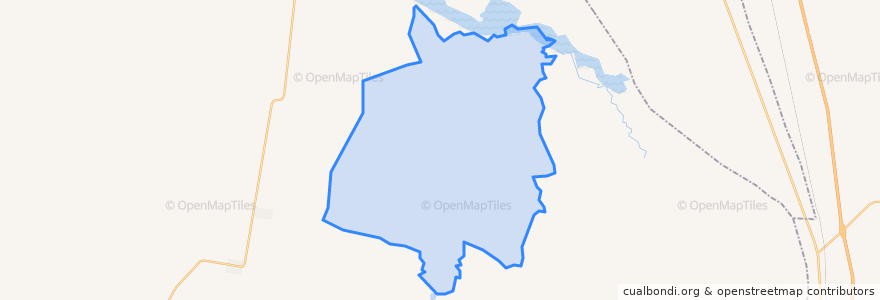 Mapa de ubicacion de Toutai Township.