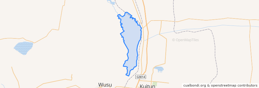 Mapa de ubicacion de Jiahezi Township.