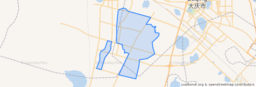 Mapa de ubicacion de Jiefang Subdistrict.