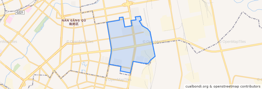 Mapa de ubicacion de Xinchun Subdistrict.