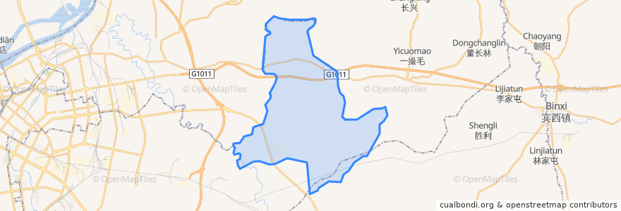 Mapa de ubicacion de 向阳乡.