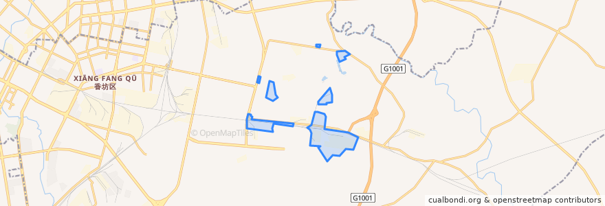 Mapa de ubicacion de 新香坊街道.