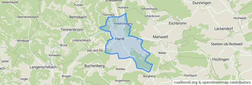 Mapa de ubicacion de هاردت.