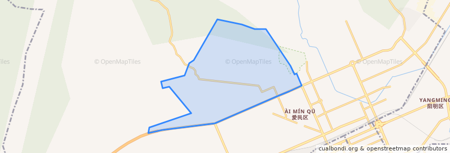 Mapa de ubicacion de 兴平街道.