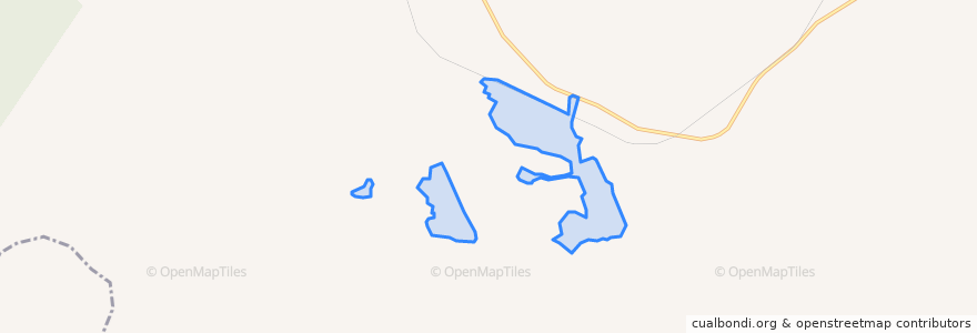 Mapa de ubicacion de Dongbaowei Subdistrict.