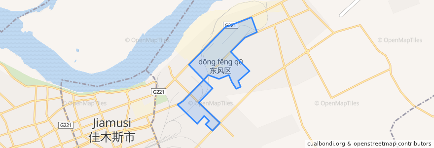 Mapa de ubicacion de Zaozhi Subdistrict.