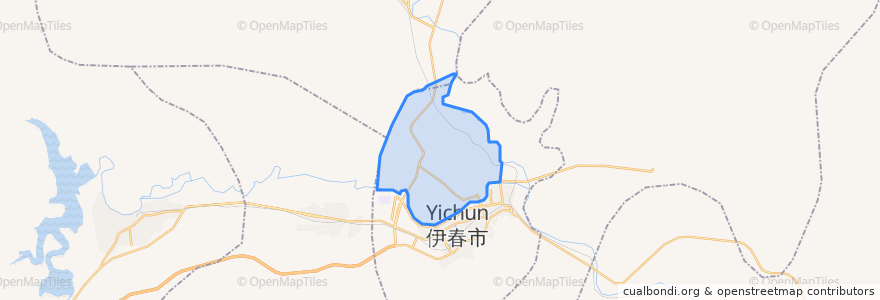 Mapa de ubicacion de Chaoyang Subdistrict.