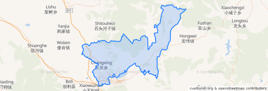 Mapa de ubicacion de Xinxing District.