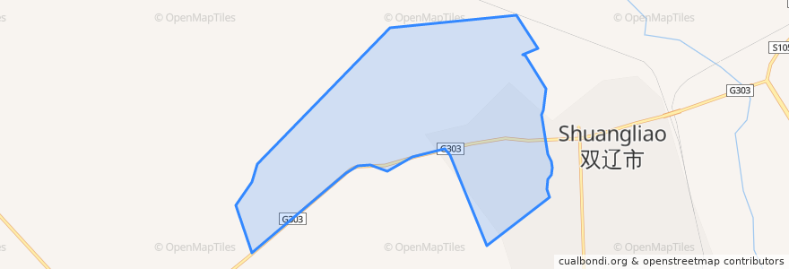 Mapa de ubicacion de 辽西街道.