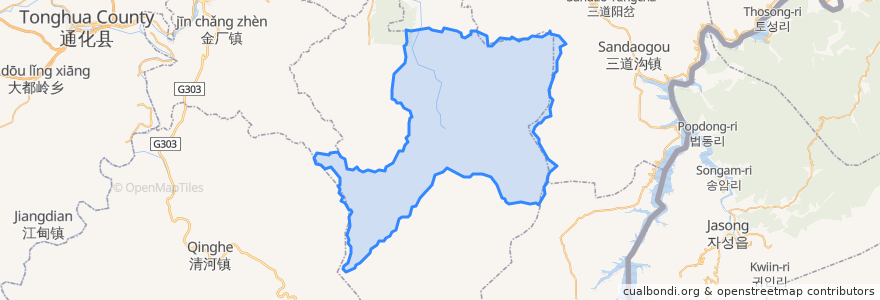 Mapa de ubicacion de Guosong.