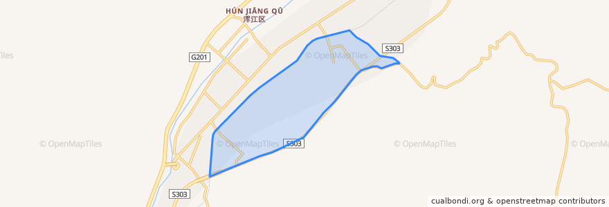 Mapa de ubicacion de Chengnan Subdistrict.