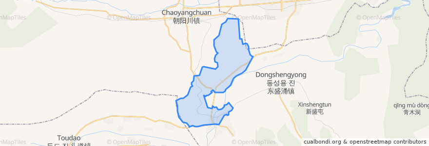 Mapa de ubicacion de 龙门街道/룡문가두.