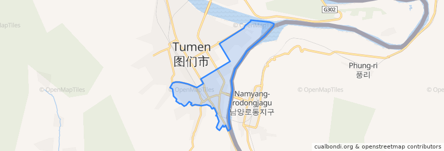 Mapa de ubicacion de Xinhua Subdistrict.