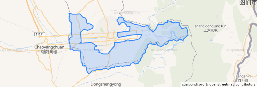 Mapa de ubicacion de 소영진.