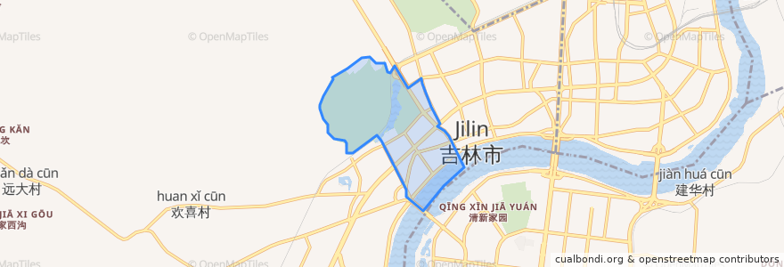 Mapa de ubicacion de Desheng Subdistrict.