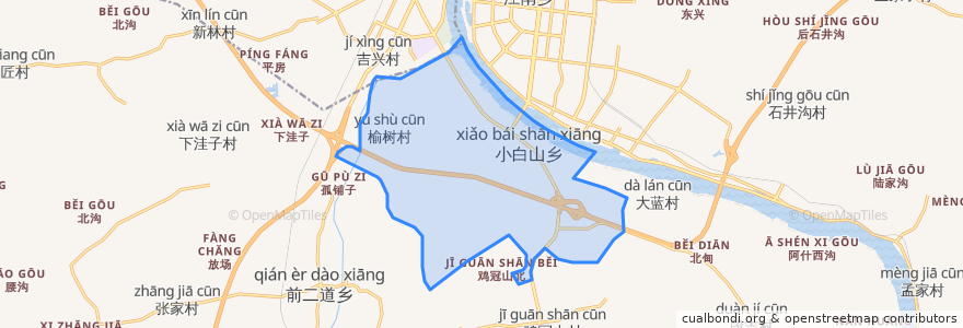 Mapa de ubicacion de 红旗街道.