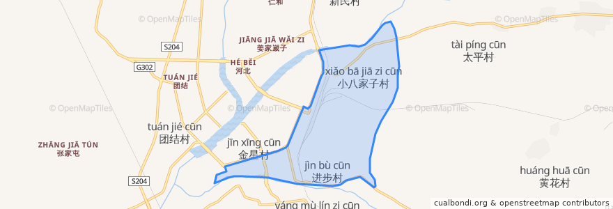 Mapa de ubicacion de Chang'an Subdistrict.