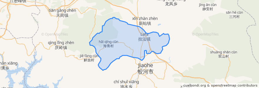 Mapa de ubicacion de Lafa Subdistrict.
