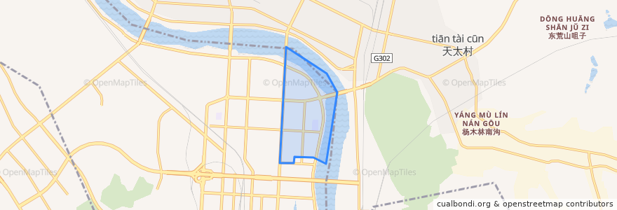 Mapa de ubicacion de Yanjiang Subdistrict.