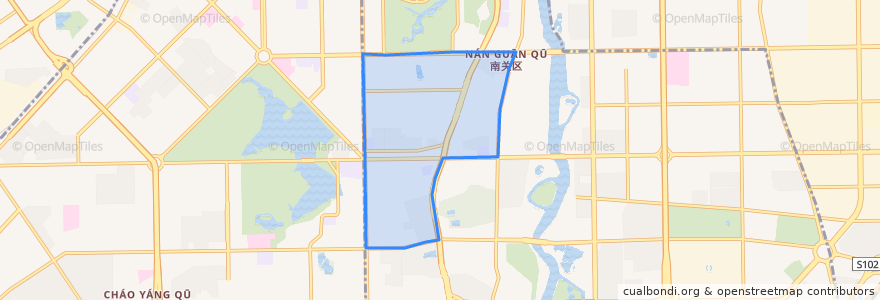 Mapa de ubicacion de 南岭街道.